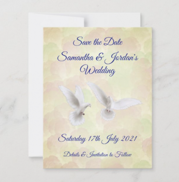 Romantis dengan gambar sepasang burung merpati